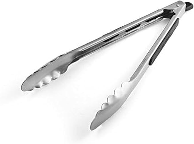 Farberware 5216095 Professional Stainless Steel and Heat Resistant Nylon Locking Kitchen Tongs, 12-Inch