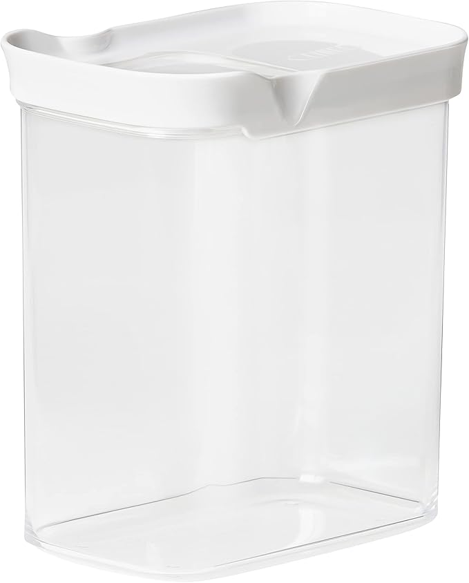 Emsa N11421 Optima Pouring Container 1.6 Litres Rectangular Sliding Lid Ideal for Portioning 100% Safe/Hygienic/Harmless Fresh Seal BPA Free/Transparent Design