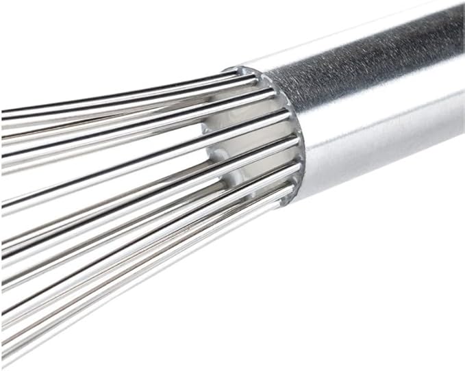 Soro Essentials- 10" Stainless Steel French Whip Whisk with Thick Rigid Wire- Wire Whisk Kitchen Whisk Balloon for Whisking Cooking Beating Blending Stirring Ingredients Mixing Sauces Baking Cake