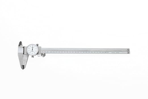 PEC Dial Caliper 0-300mm, Stainless Steel Precision Measuring Tool with Shock-Proof Dial, High Accuracy ±0.03mm