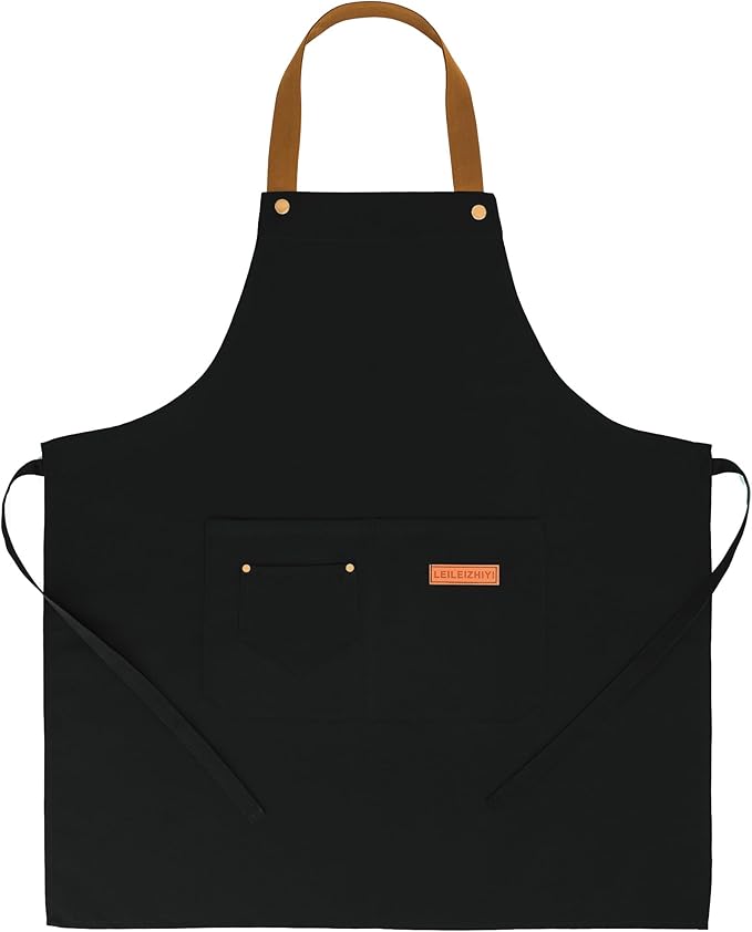 3 Pack Chef Apron Waterproof Adjustable with 2 Pockets for Men Women, Apron for Cooking Baking Restaurant