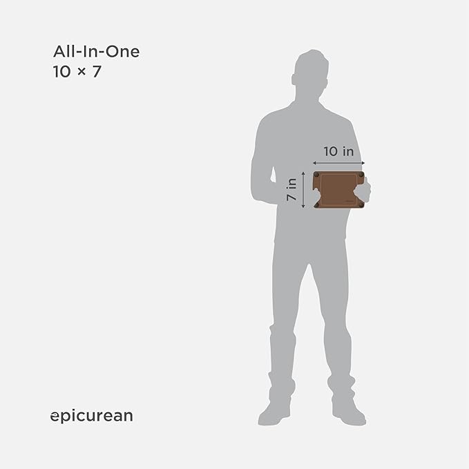 Epicurean All-in-One 10" × 7" Cutting Board, Nutmeg