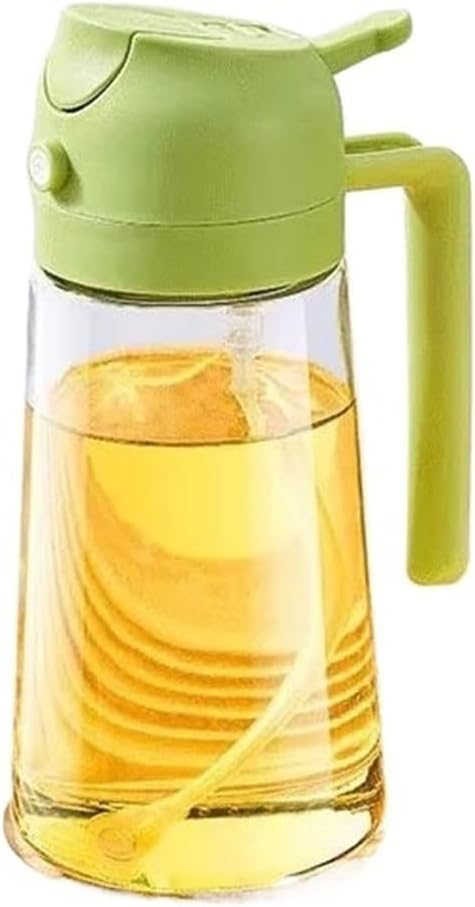Oil Spray for Cooking Oil Dispenser Bottle Sprayer Mist Reusable Oil Vinegar Spray Bottle for Kitchen Use(Green)