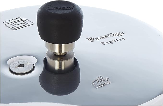 Prestige Popular Aluminium Pressure Cooker, 6 Liters