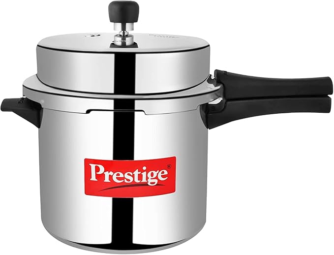 Prestige Popular Aluminium Pressure Cooker, 6 Liters