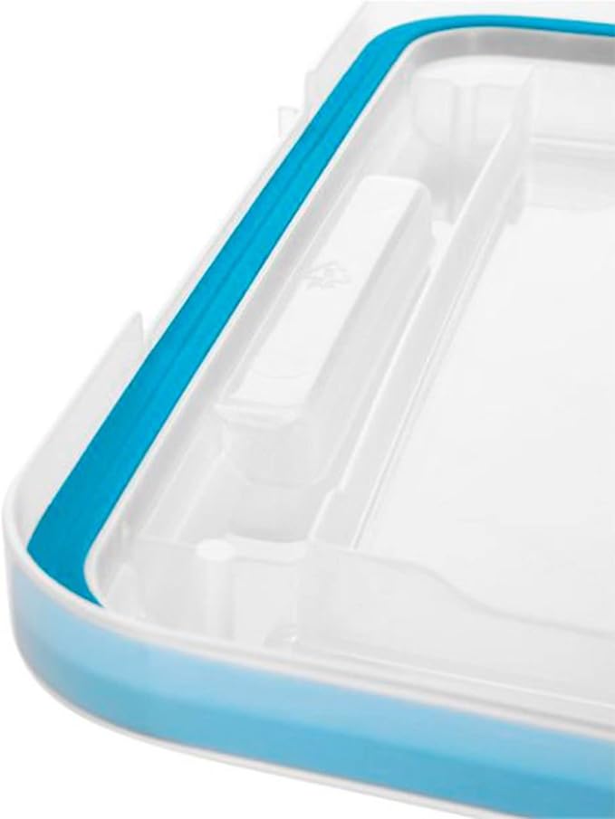 Sterilite Gasket Box, Stackable Storage Bin with Latching Lid, 54 Quart, 16 Pack