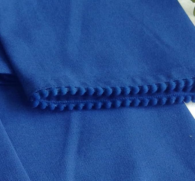 TARAN LIVING Kitchen Towels 100% Cotton Solid Kitchen Dish Cloths Hand Towel Reusuable Dish Towel for Cleaning & Drying Tea Towels Set with Hanging Loop - 18"x28" -Blue, Pack of 6