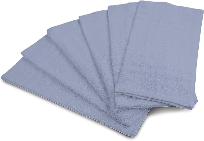100% Cotton Washcloths - 60 Pack|700 GSM|Soft Face & Body Washcloths|Highly Absorbent|12 x 12 Inches|Blue