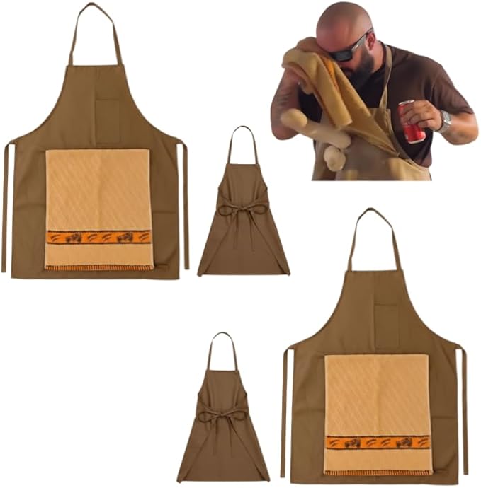 Funny Apron,Chef's Prank Apron,Creative Prank Aprons For Men,Gag Gift Apron,Surprise Hiding In The Pocket Gifts