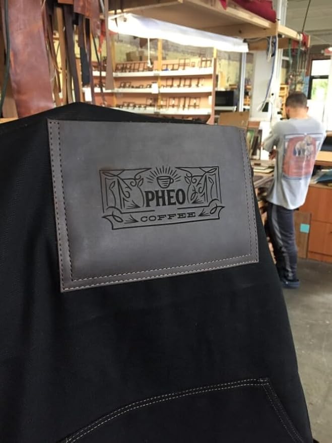 OleksynPrannyk Work Apron in Non-Waxed Canvas with Cross Straps Adjustable