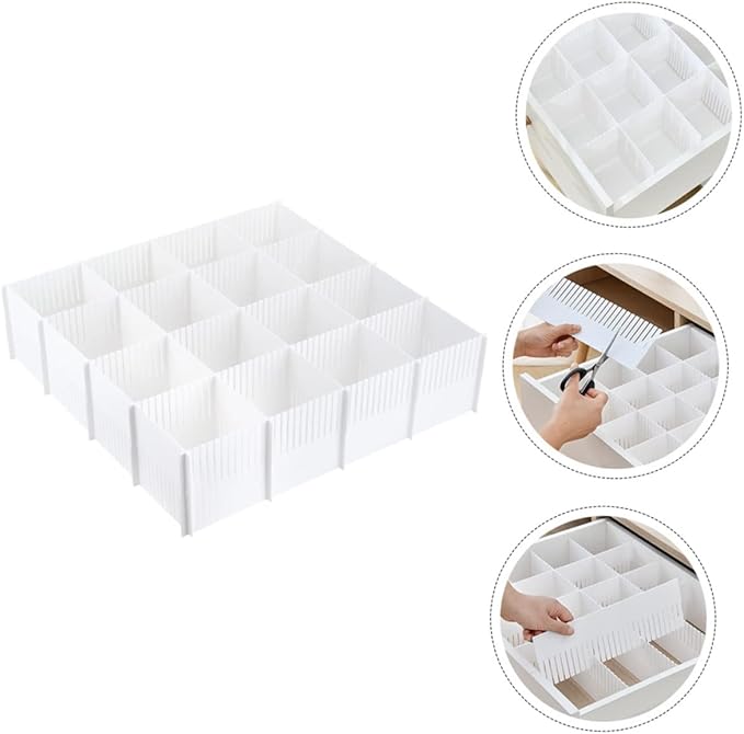 Zerodeko 10pcs Multipurpose Drawer Dividers Closet Organizers and Storage Easy to Use for Dresser Drawer Partition