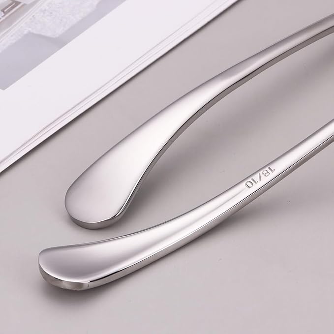 1-Piece Sauce Ladle and 1-Piece Gravy Ladle, 18/10 Stainless Steel, Dishwasher Safe(Silver)