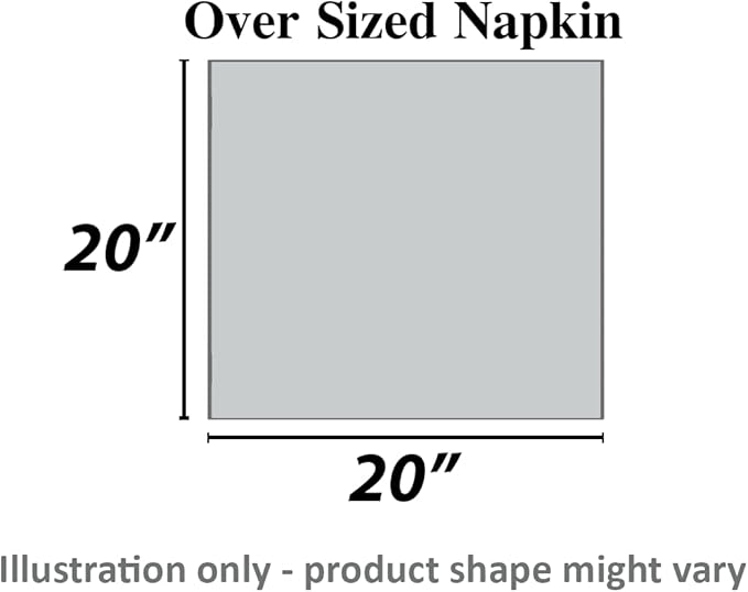 Urban Villa Cloth Napkins Hemstitch Solid Ivory 100% Cotton Absorbent Dinner Napkins (Set of 6) 20x20 Inches Soft Durable Washable Reusable Ideal for Everyday Use Wedding Parties Cloth Dinner Napkins