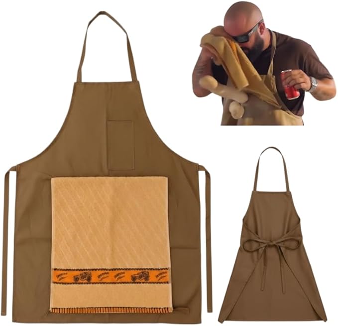 Funny Apron,Chef's Prank Apron,Creative Prank Aprons For Men,Gag Gift Apron,Surprise Hiding In The Pocket Gifts