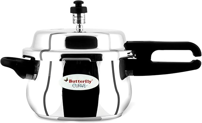 Butterfly Stainless Steel 3-Liter Curve Pressure Cooker