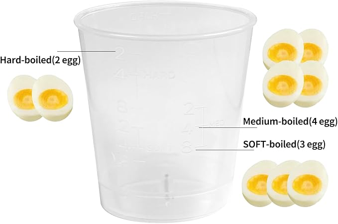 Electric Egg Cooker Rapid – 8 Egg Capacity for Hard Boiled Eggs, Soft boiled egg, Poached Eggs, Scrambled Eggs, or Omelets Maker with Auto Shut Off