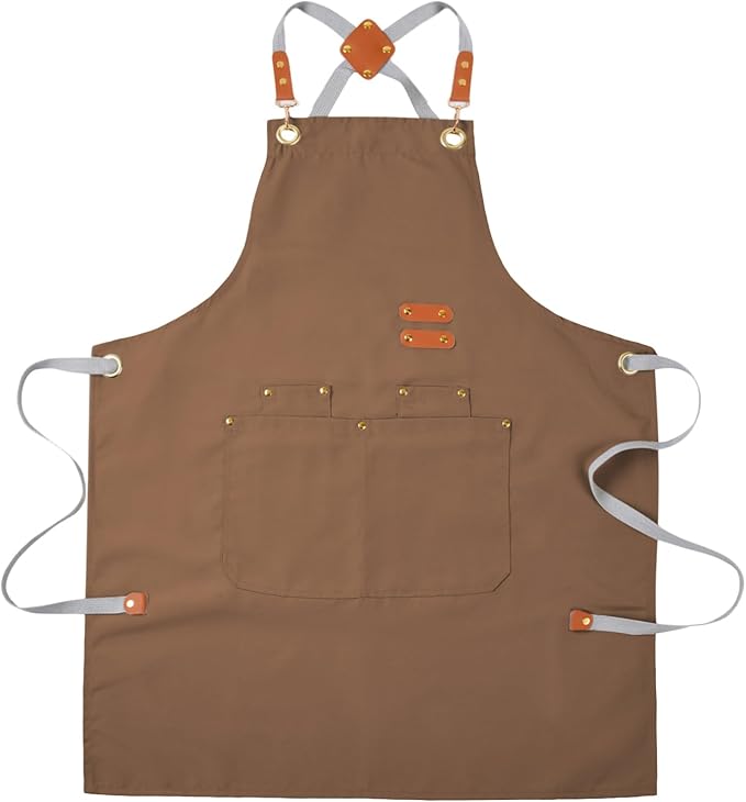 Aoomzoon Durable Kitchen Apron,Multifunctional Chef Aprons for Women & Men with Pockets for Cooking Baking & Daily Use