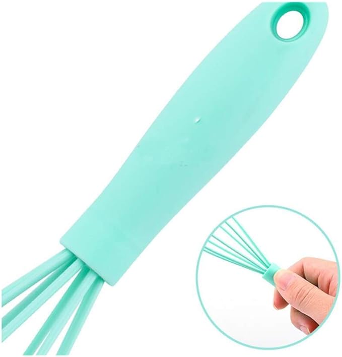 Silicone Whisk 5 Pcs Colorful Kitchen Mini Silicone Whisks,Whisk Set Egg Beater for Blending Whisking Beating Stirring Cooking Baking