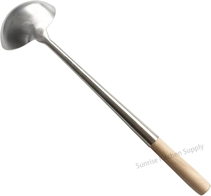 Sunrise Kitchen Supply Commercial Grade Wok Ladle 18.25" (#L)