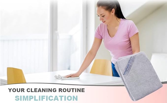 Longmann NΘrwex Window Cleaning Cloth, Glass Cloth, Cleaning Cloth, Streaks Schatches Free (Grey 1 Pack)