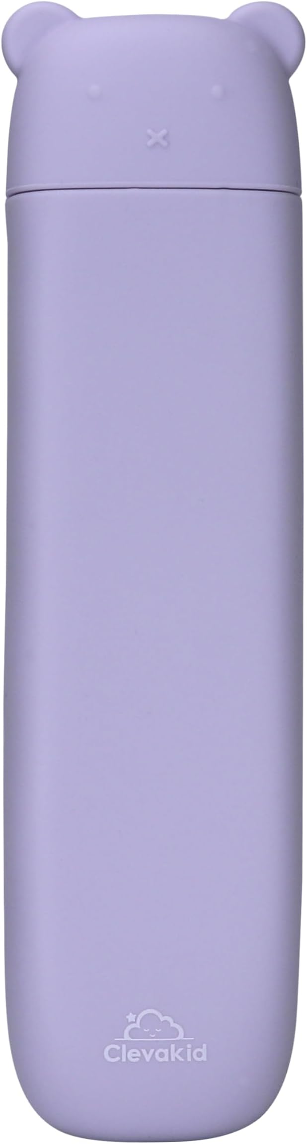 Silicone Cutlery Storage Box for Toddler Utensils – Fits Spoon, Fork & Knife | BPA-Free (Purple Light)