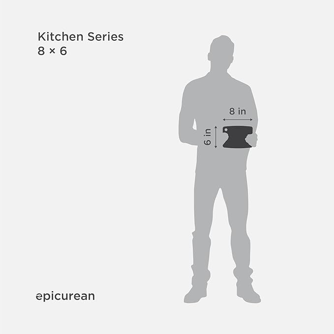 Kitchen Series 8" × 6" Cutting Board in Slate