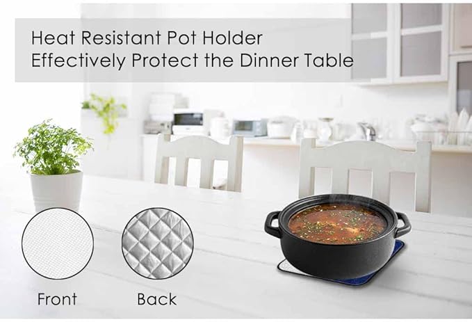 Flag Oven Mitts and Pot Holders Sets Blue Red White Star Retro Heat Resistant 3pcs for Cooking Baking BBQ