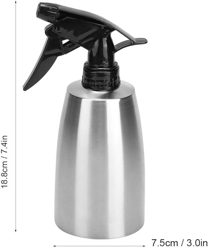 400ml Olive Oil Sprayer, Vinegar Sprayer Dispenser Stainless Steel Container Seasoning Kitchenware Tools for BBQ, Cooking, Frying