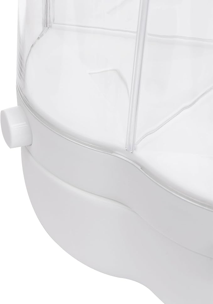 Cereal Dispenser Countertop 360° Rotating Grain Storage Container 13.2-27.56 Lbs Rice Dispenser 6 Grids Dry Food Dispenser Candy Dispensers for Grains, Beans, Rice (White, 27.56Lbs)