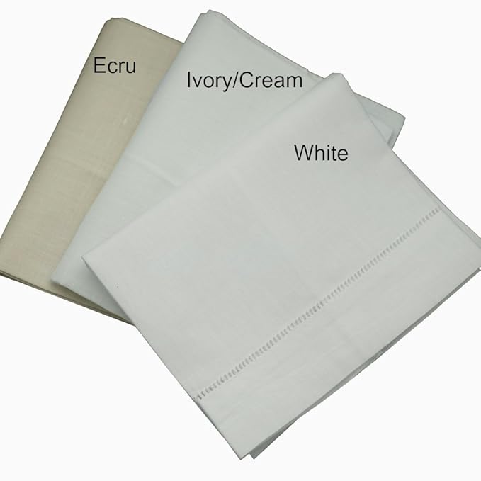 4-Pack 14" X 22" Ivory Flour Sack Towels - Linen & Cotton Kitchen & Bathroom Towels