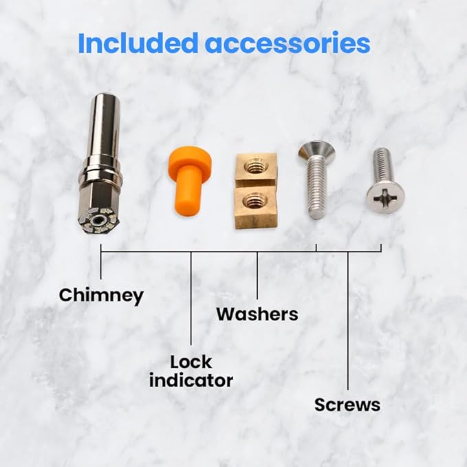 Anakel Home Replacement Handle Kit Compatible with Fagor Rapid Express 99 Pressure Cooker | Includes Pressure Regulator Valve, Screws and Lid (Thread size of the chimney: 0.31 in)