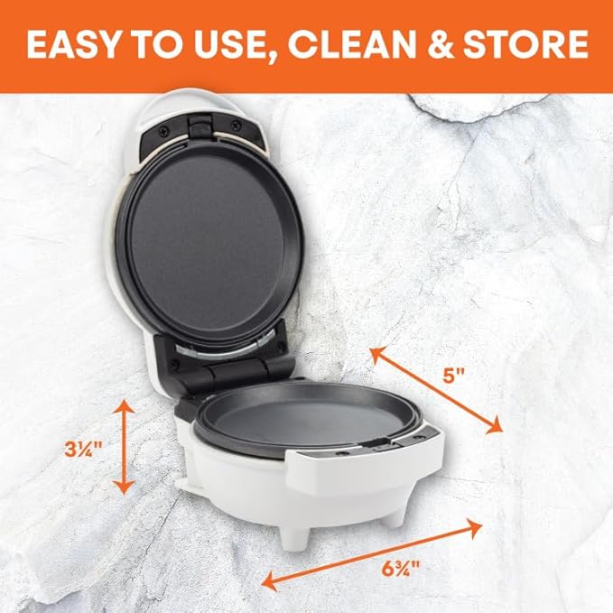 MasterChef 3-in-1 Mini Breakfast Maker- Make Eggs, Pancakes, Donuts, Waffles & More in 1 Easy to Use Appliance! 3 Removable Non-Stick Cooking Plates for Quick Cleaning & Storing- Compact Baker Cooker
