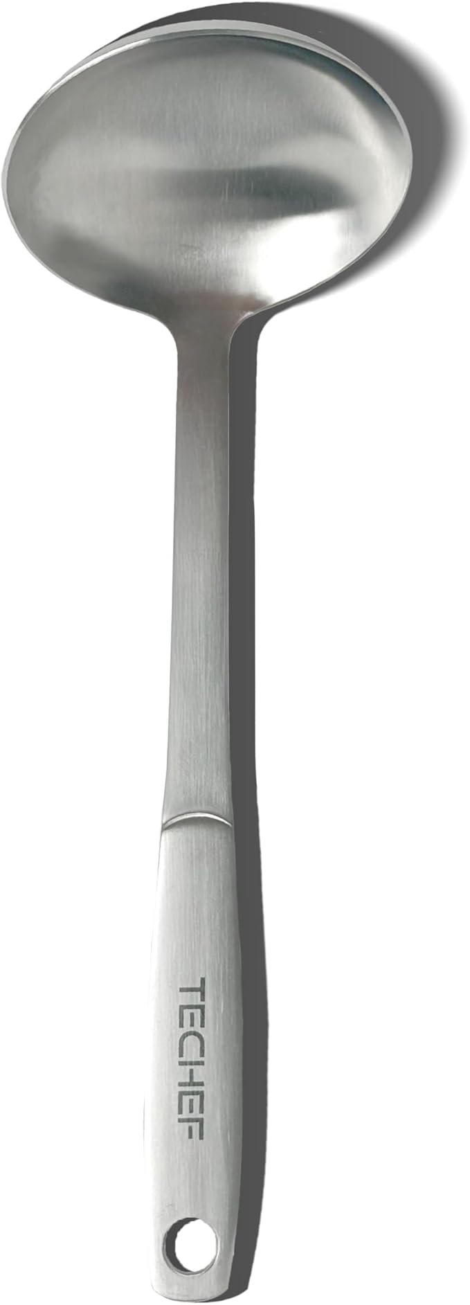 TECHEF - ChefCore 304 Stainless Steel Ladle with Ergonomic Handle, One-Piece Unibody Design, Rustproof & Heat Resistant, 9" Serving Utensil – Made in Korea