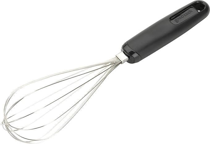 GoodCook Everyday Balloon Whisk with Stainless Steel Wire Whips, 10.5-Inch, Black