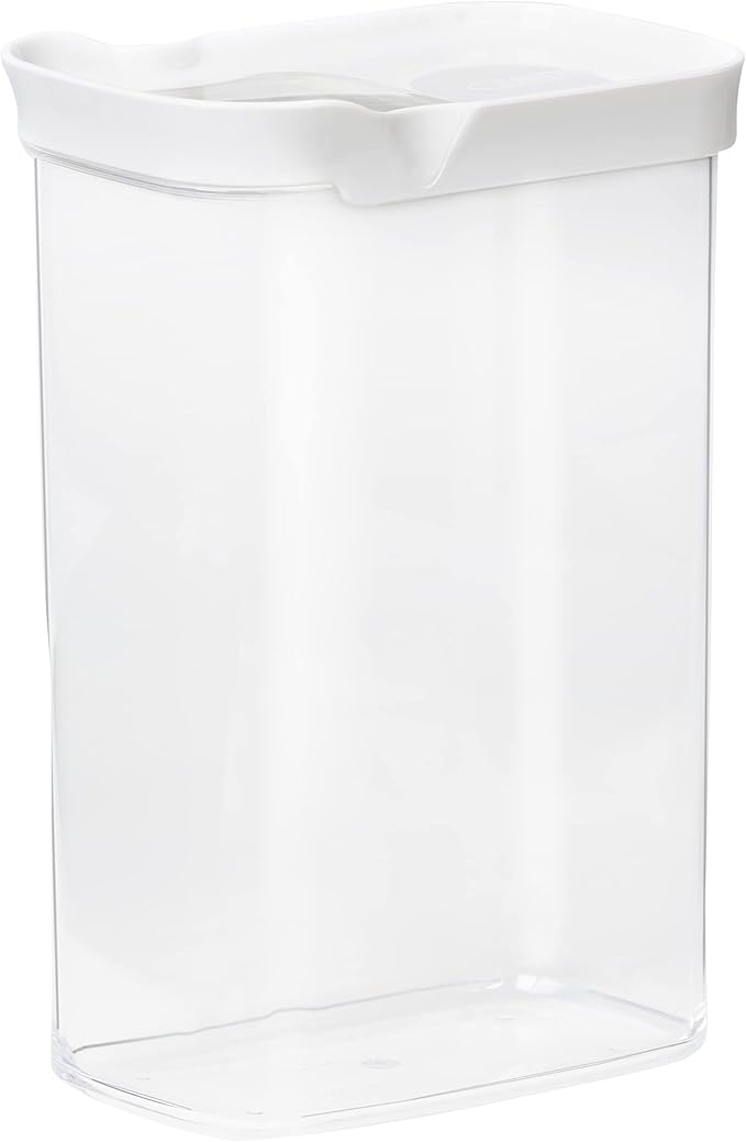 Emsa N11424 Optima bulk container 2.2 liters | rectangular | sliding lid | ideal for portioning | 100% safe/hygienic/harmless | freshness seal | BPA-free | transparent design
