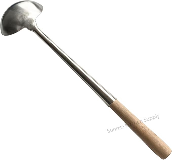 Sunrise Kitchen Supply Commercial Grade Wok Ladle 18" (#2)
