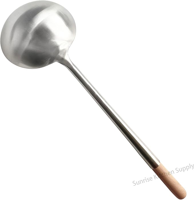 Sunrise Commercial Grade Wok Ladle 19.5" (XL)