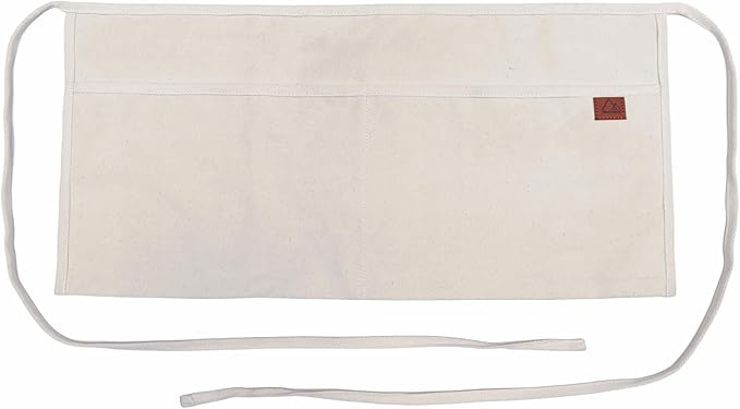 2 Pocket Canvas Work Waist Apron Unisex Tool Utility Apron Tool Belt Woodworkers Artists