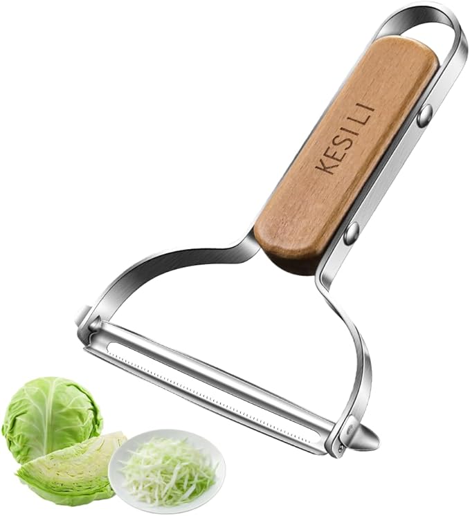 Cabbage Peeler for Kitchen，Ergonomic Non-Slip Handle, 3.54-inch Wide-Mouth Stainless Steel Blade and Sharp For Veggie, Fruit, Potato, Carrot, Apple Smooth Peeling