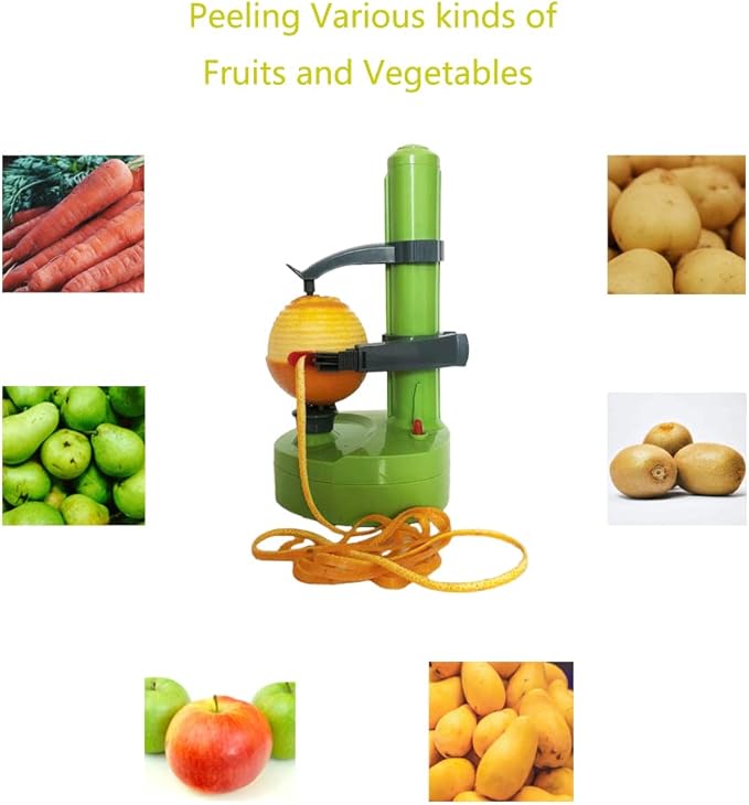 Electric Potato Peeler for Kitchen Vegetable Peelers for Zucchini Carrot Automatic Potato Peeler Electric Peeler Fruit Peeler for Apples Orange Mango Lemon Kiwi Rotate Express