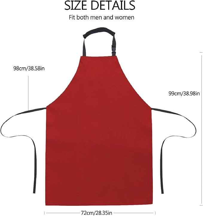 Homsolver 2 Pack Waterproof Rubber Aprons, Heavy Duty Butcher for Men, Chemical Vinyl Plastic Aprons for Dishwashing
