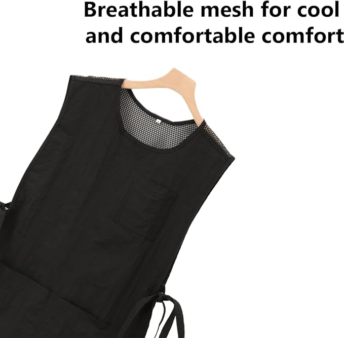 Chef Apron-Cross Back Apron for Men Women with Adjustable Straps and Large Pockets,Canvas