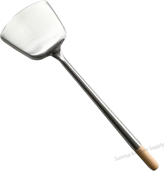 Sunrise Commercial Grade Wok Spatula/Ladle (#L Shovel (18.75"L))