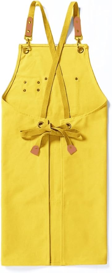 Kitchen Chef Aprons for Women and Men with 3 Pockets for Cooking BBQ Bib Work