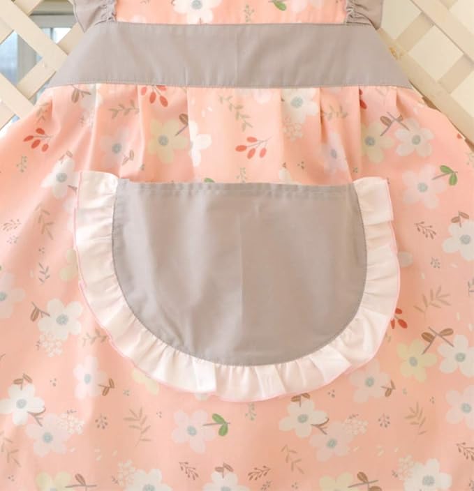 CRB Fashion Womens Cooking Baking Apron | Ladies, Woman, Kitchen Chef Aprons with Pocket