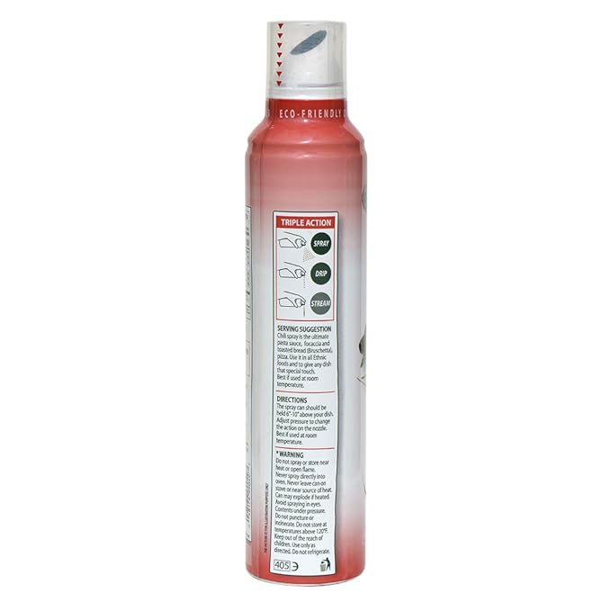 Mantova Extra Virgin Olive Oil Spray Chili Flavored 8 oz. Spray Bottle - Manage Oil Amount - Great For Salads & Cooking