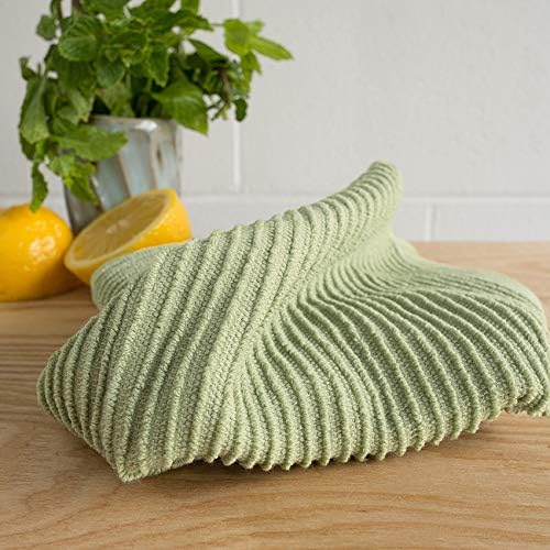 Now Designs Ripple Kitchen Dishcloth Sage 13 x 13in Set of 4
