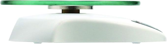 Taylor Digital Kitchen Scale with Glass Platform, Tare Button, and Plastic Body Weighs up to 11 Pounds Capacity, White