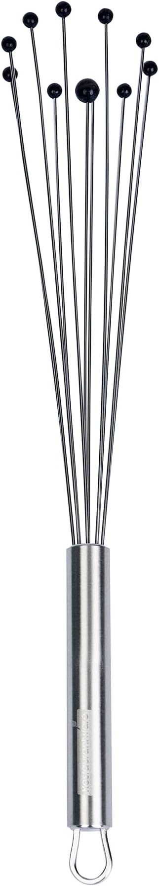 Restaurantware 12.5 in Stainless Steel Ball Whisk with Silicone Tips - 24 Pack - German Standard Sauce & Gravy Whisk, Non-Scratch, Dishwasher Safe - Non-Stick Safe Silicone Ball Whisk for Baking