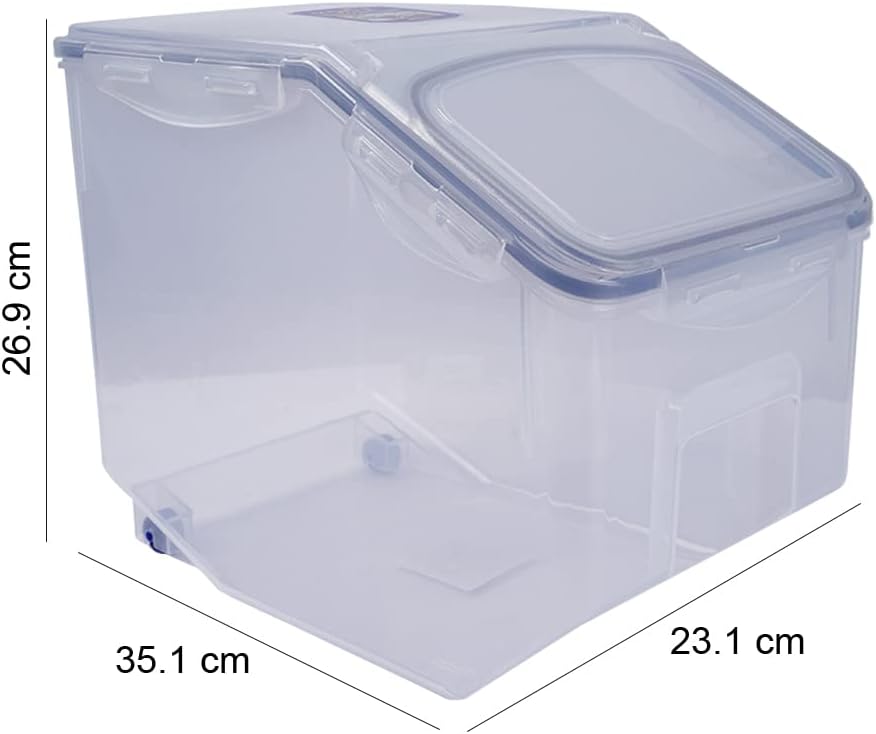 Lock & Lock Bulk Storage Bins Food Storage Container with Wheels (50.72-Cup)
